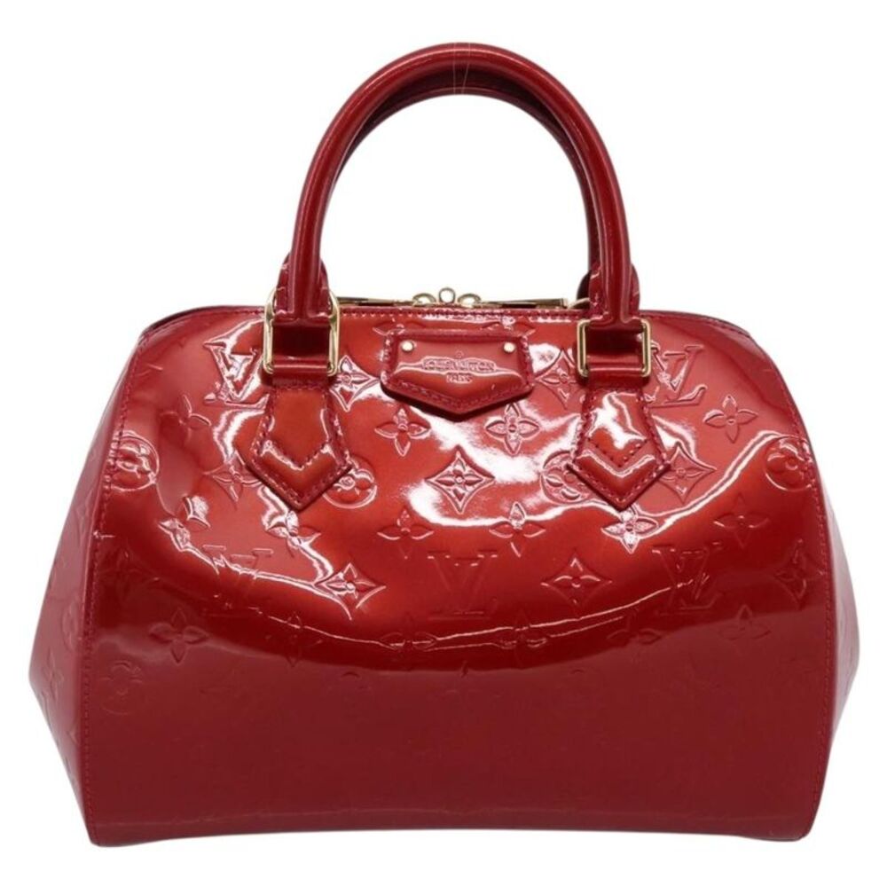 Louis Vuitton Montana Monogram Vernis Red Patent_Leather Handbag